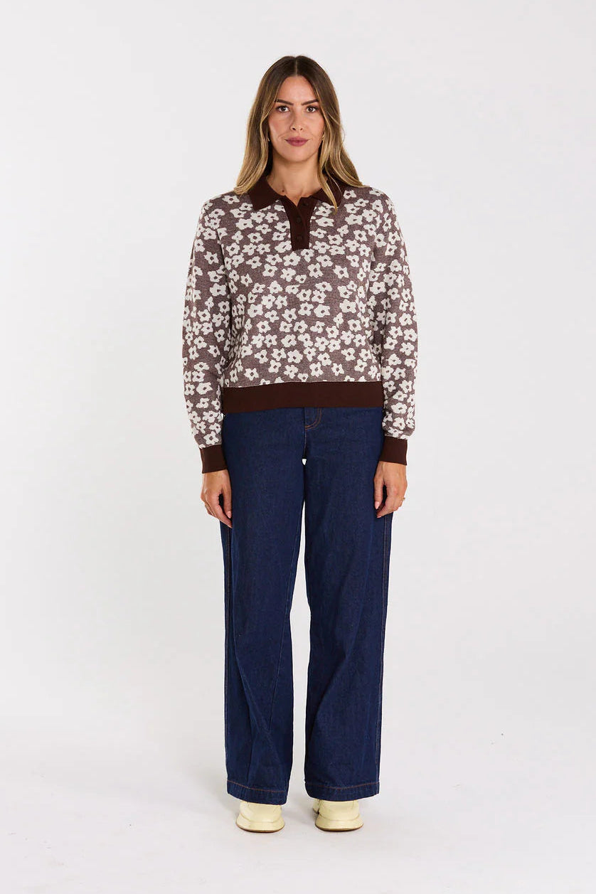 THING THING FAIRPLAY JUMPER - CHOC RIPPLE - THE VOGUE STORE