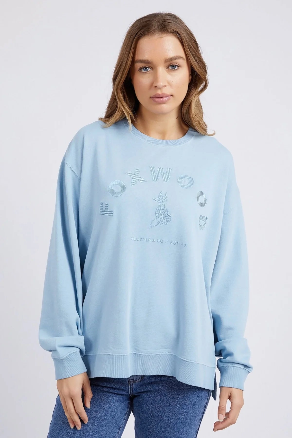 FOXWOOD EFFORTLESS CREW - DUSK BLUE - THE VOGUE STORE