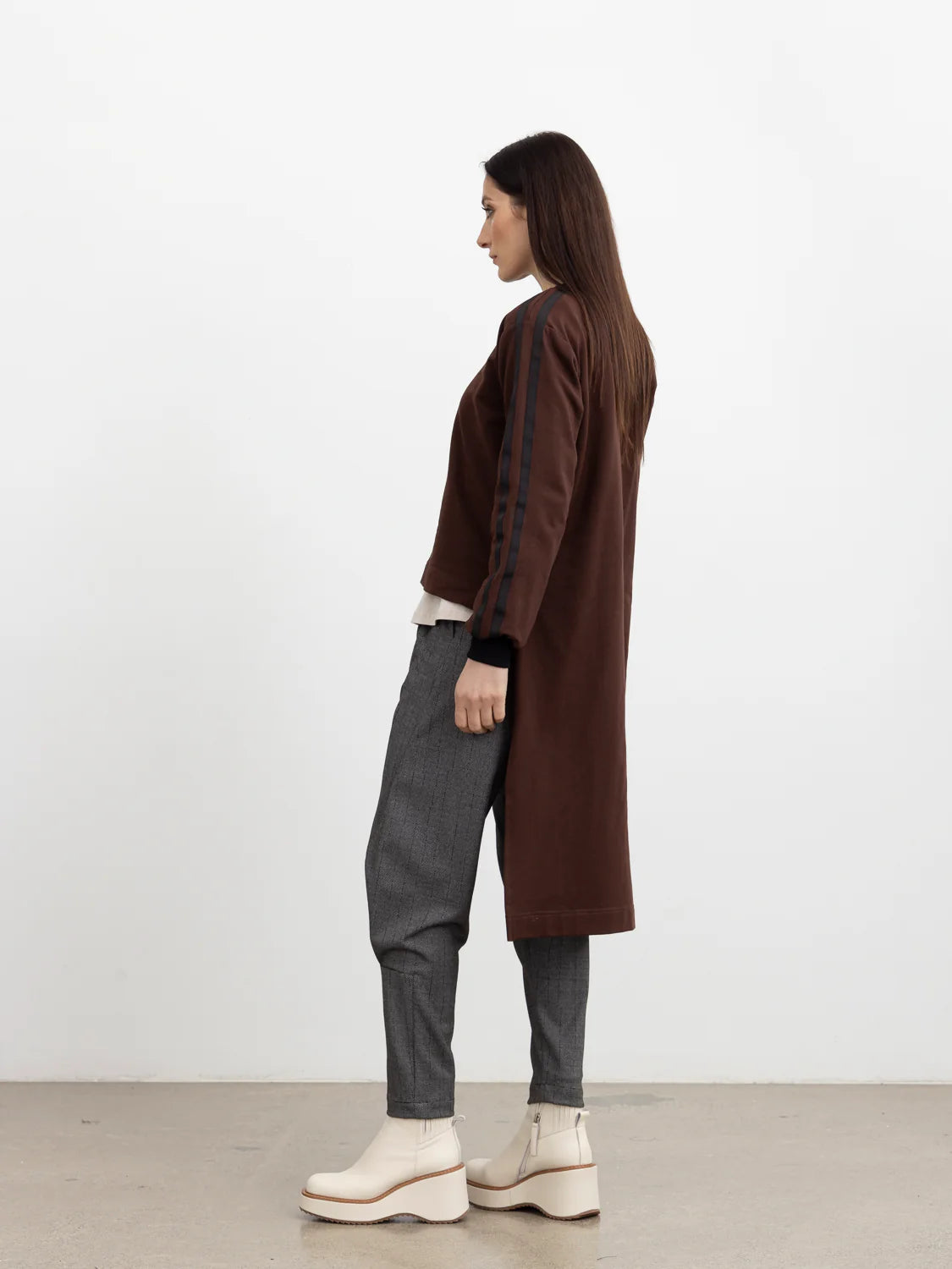 STYLE XLAB FROST NOIR SWEATSHIRT - BROWN - THE VOGUE STORE