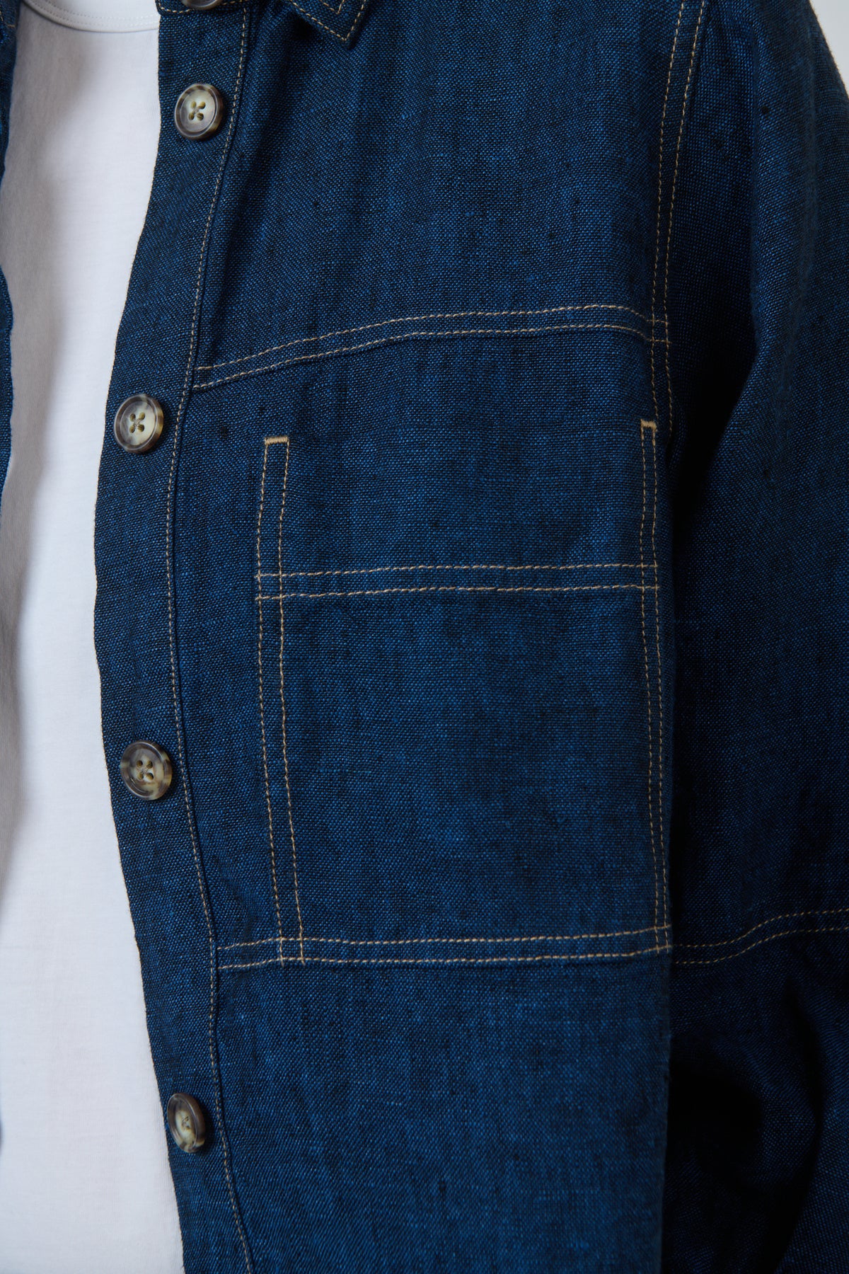 NATURALS BY O&J LINEN JACKET - ECLIPSE - THE VOGUE STORE