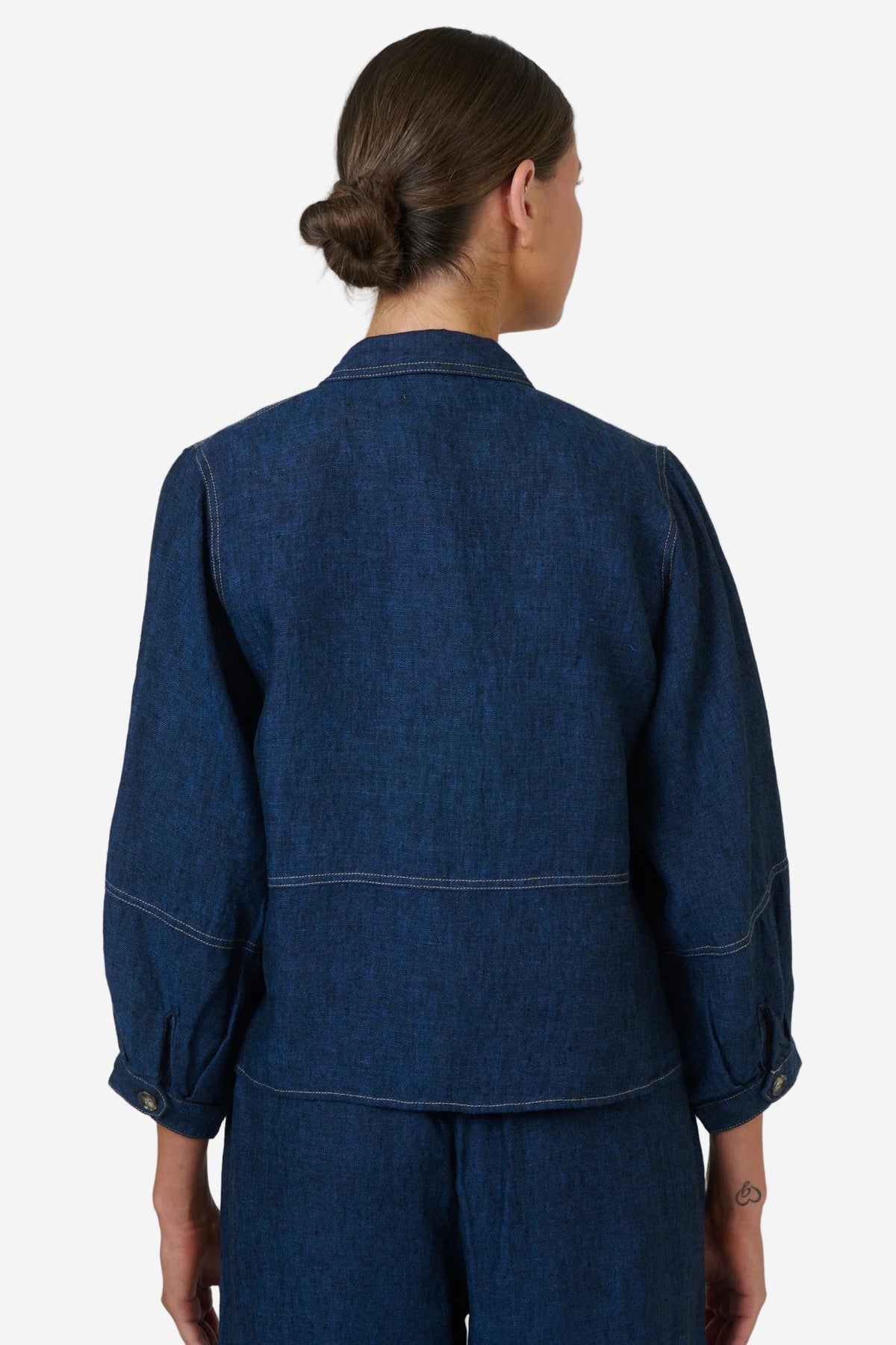 NATURALS BY O&J LINEN JACKET - ECLIPSE - THE VOGUE STORE