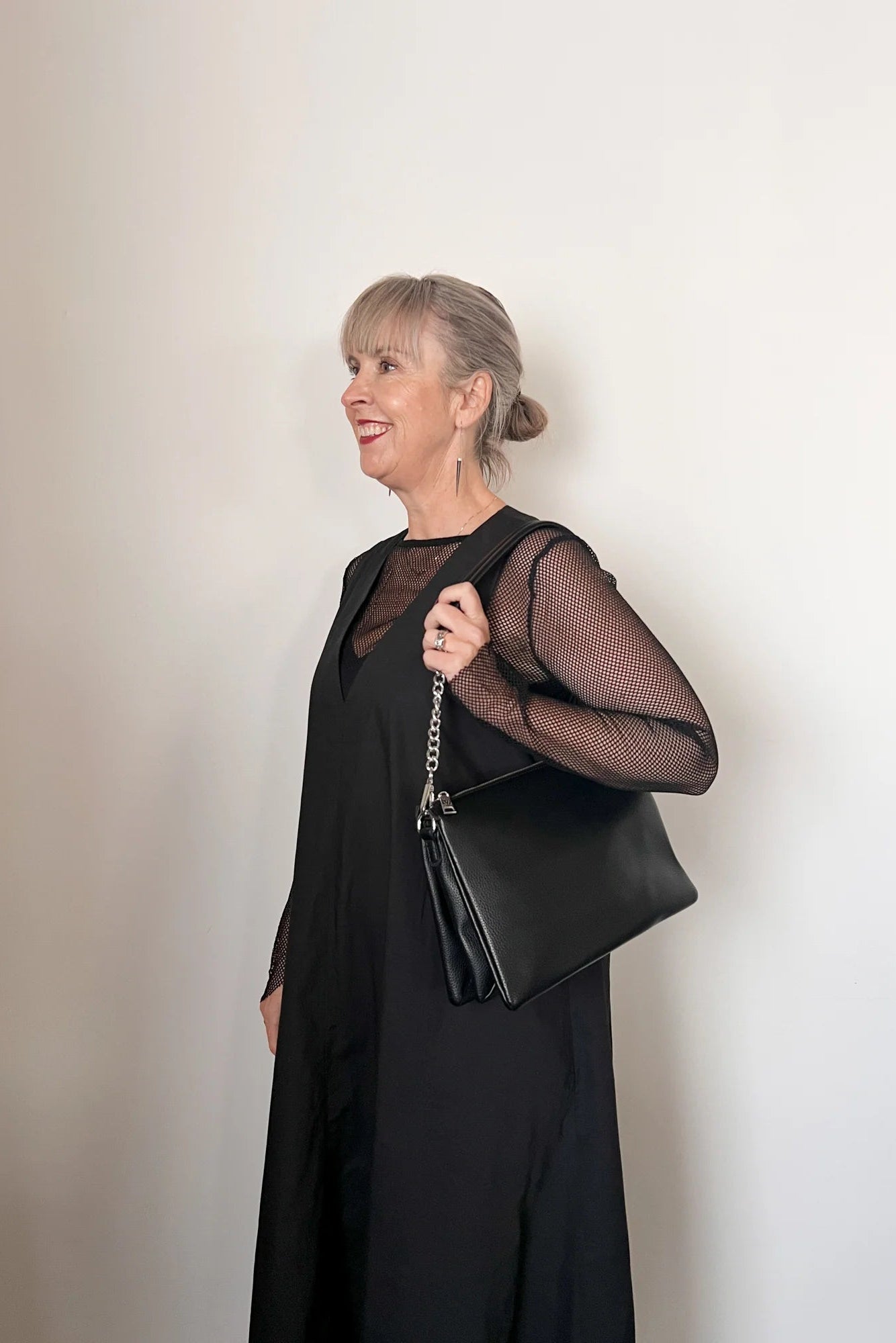 MINX THE GETAWAY BAG - BLACK SMALL MILLED - THE VOGUE STORE