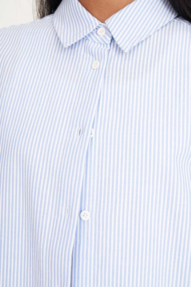 HUFFER CRUISE DAY SHIRT - ICE BLUE STRIPE - THE VOGUE STORE