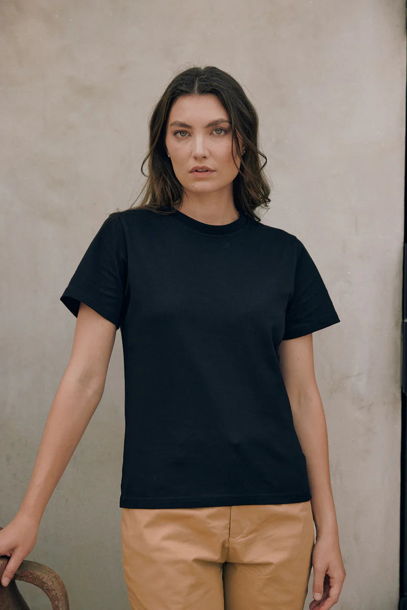 HUFFER CLASSIC EVERYDAY TEE/3BALL - BLACK- THE VOGUE STORE