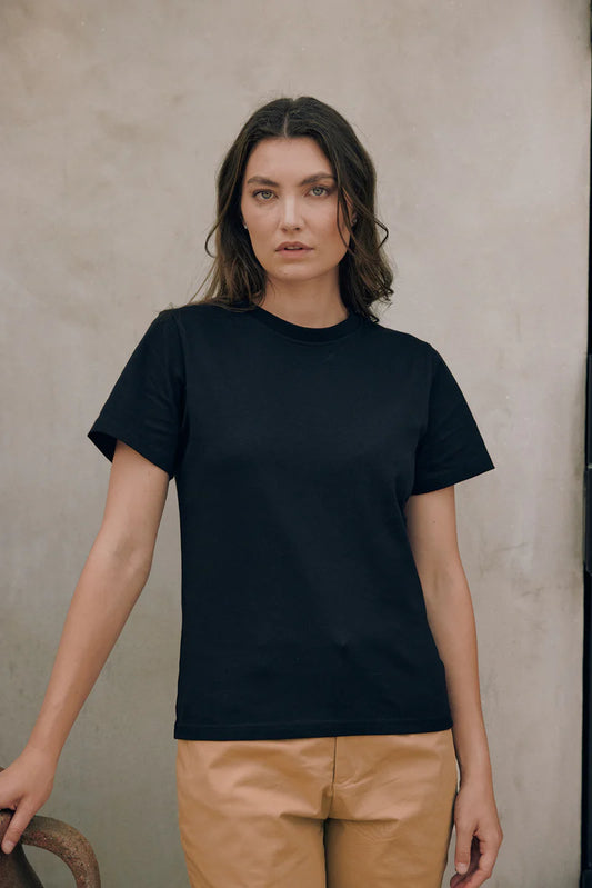 HUFFER CLASSIC EVERYDAY TEE/3BALL - BLACK- THE VOGUE STORE