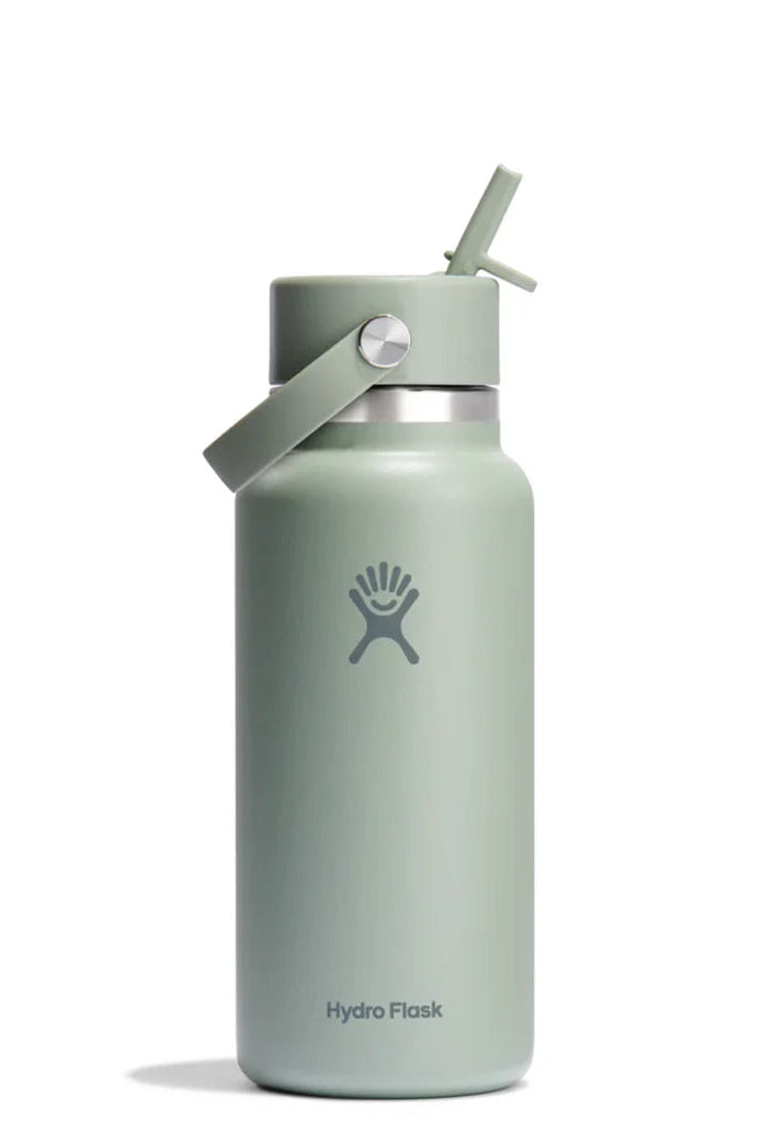 HYDRO FLASK 32OZ WIDE FLEX STRAW CAP - AGAVE - THE VOGUE STORE