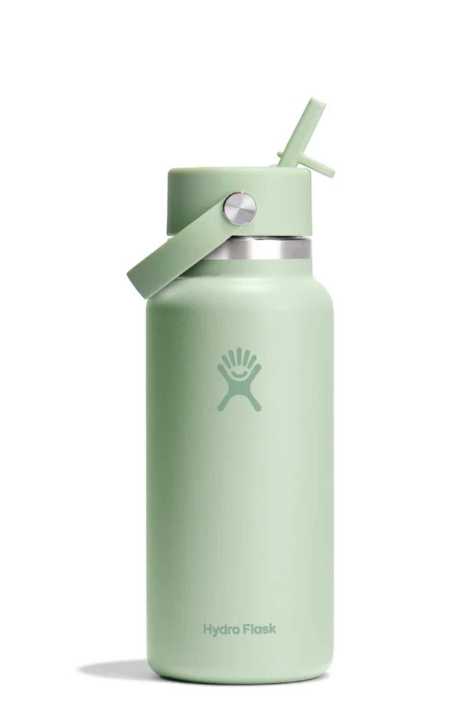 HYDRO FLASK 32OZ WIDE FLEX STRAW CAP - ALOE - THE VOGUE STORE