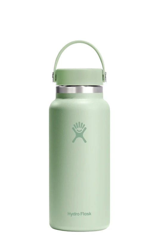 HYDRO FLASK WIDE MOUTH DRINK BOTTLE 32OZ (946ML) - ALOE - THE VOGUE STORE