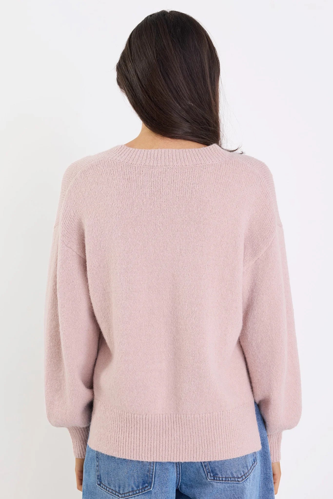 IVY + JACK HARVEST BLUSH V NECK KNIT JUMPER - THE VOGUE STORE