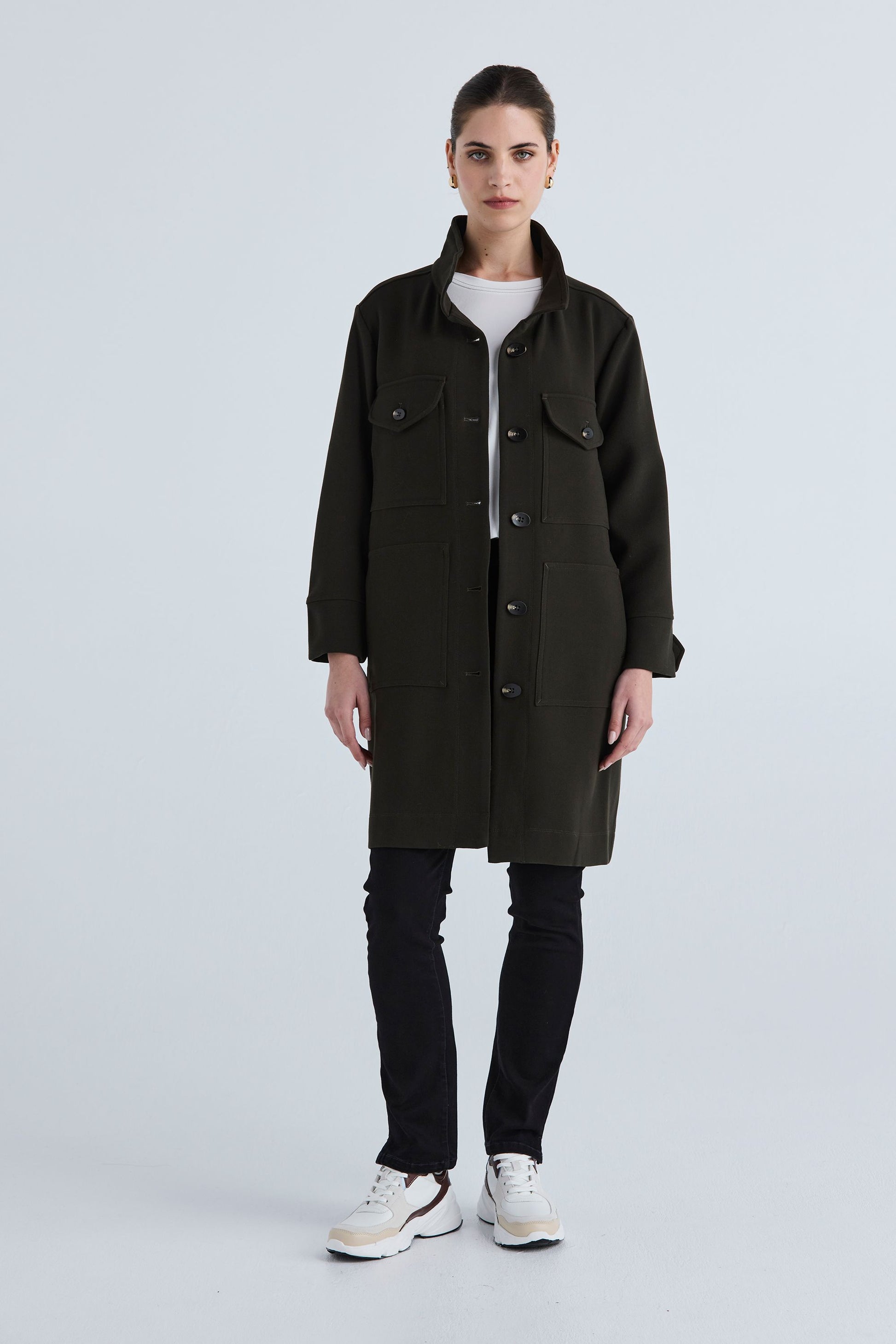 LANIA RAFT COAT - ARMY - THE VOGUE STORE