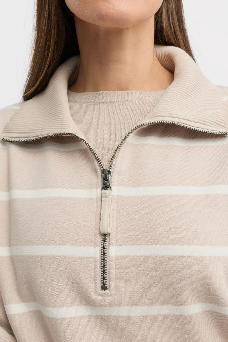 YARRA TRAIL ETERNAL SWEAT - ALMOND/ECRU - THE VOGUE STORE