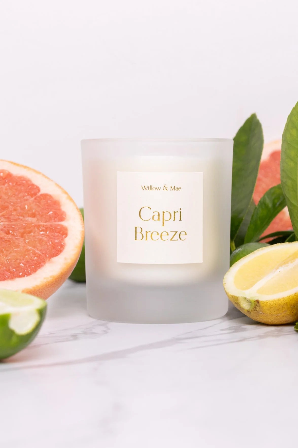 WILLOW & MAE CAPRI BREEZE IVORY 210G SOY CANDLE - THE VOGUE STORE