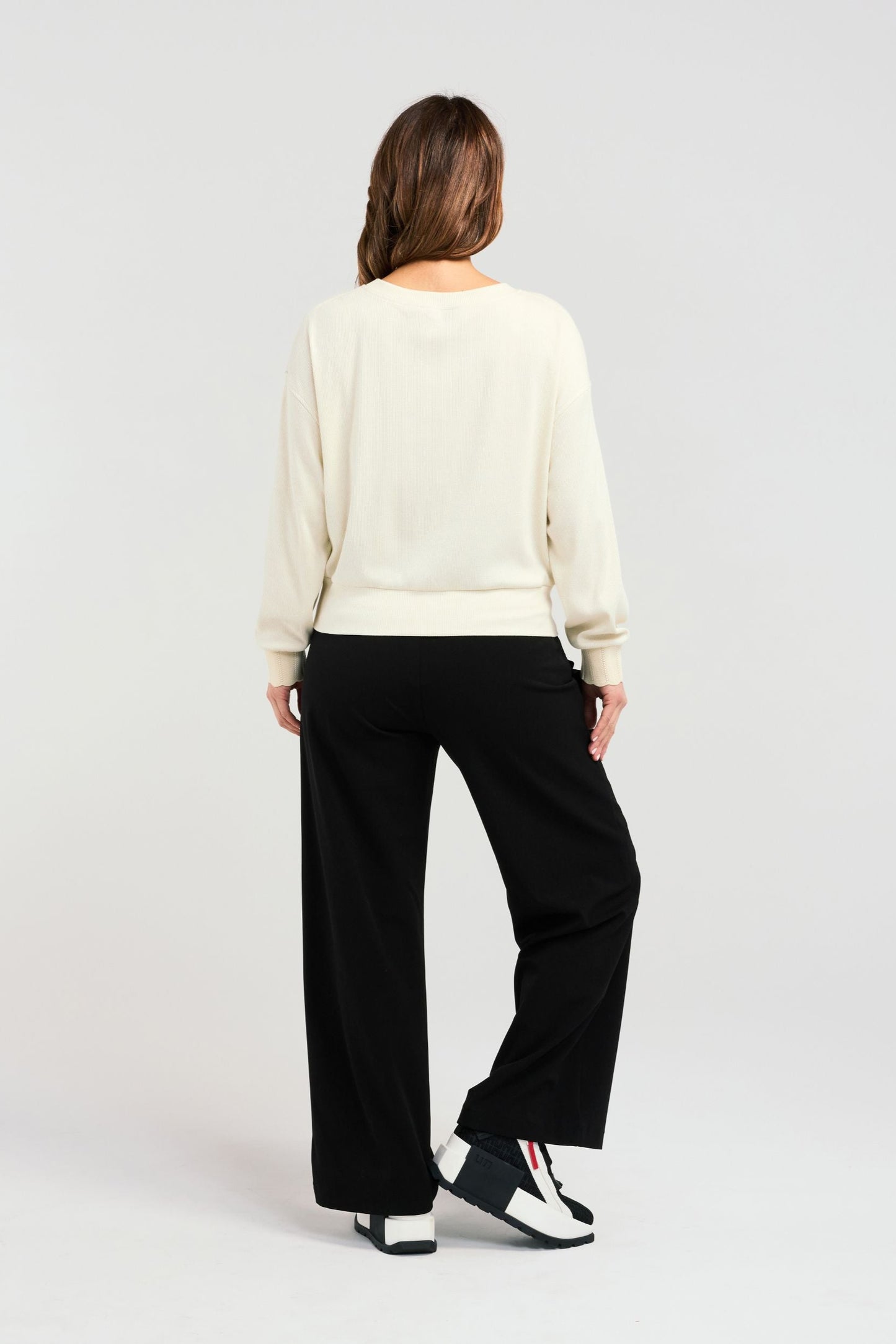 ZAFINA ZENO TOP - IVORY - THE VOGUE STORE