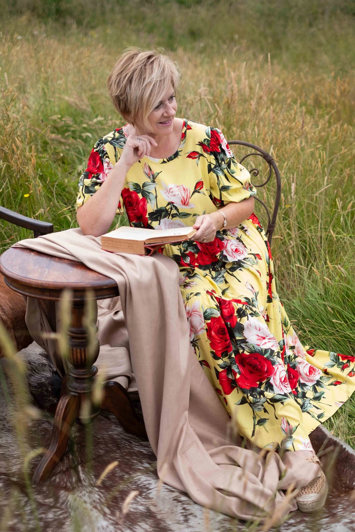 JELLICOE TIERED DRESS - SUNLIGHT ROSE - THE VOGUE STORE