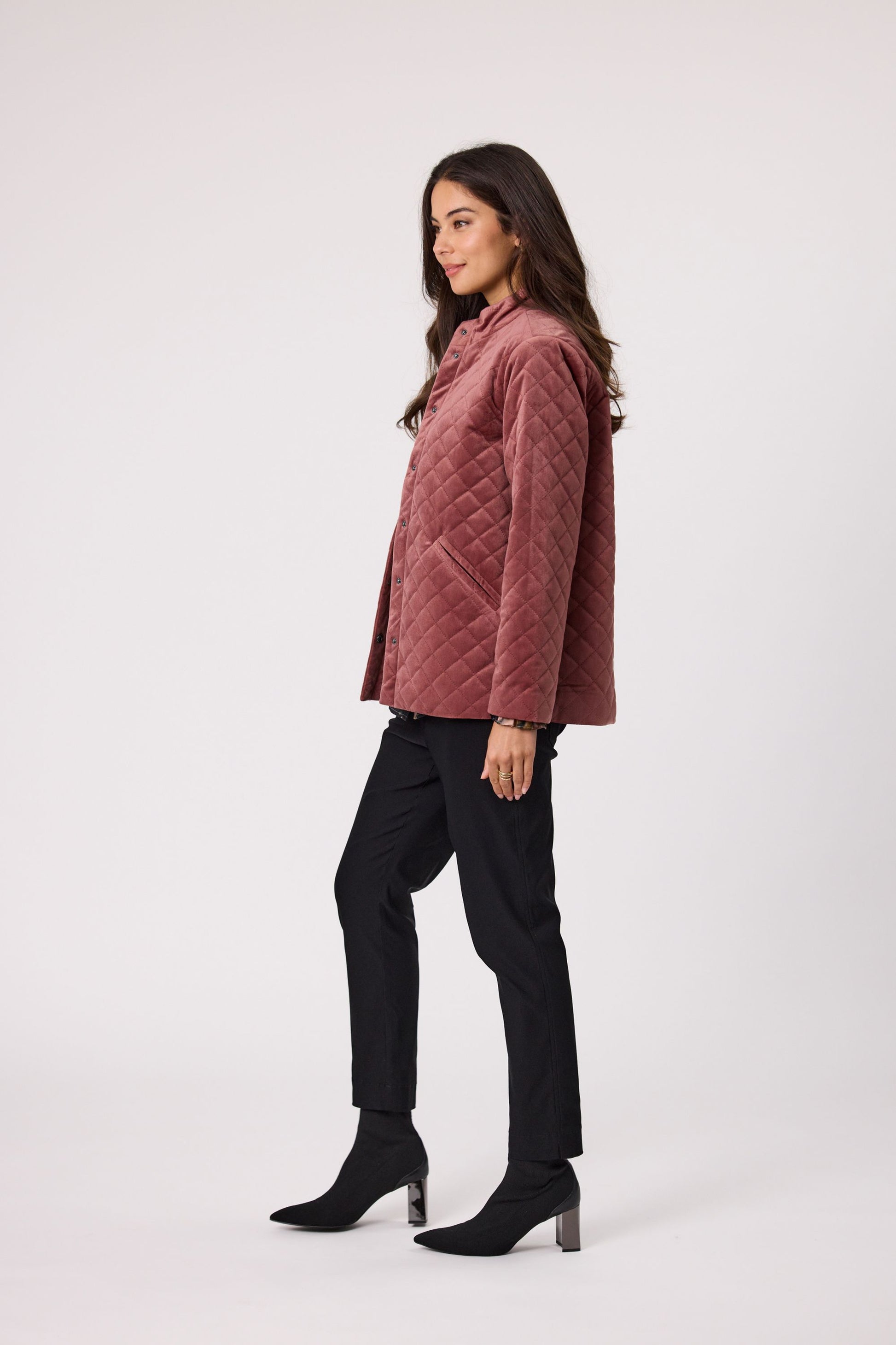 DESIGN NATION PRESENCE JACKET - DUSTY PINK - THE VOGUE STORE