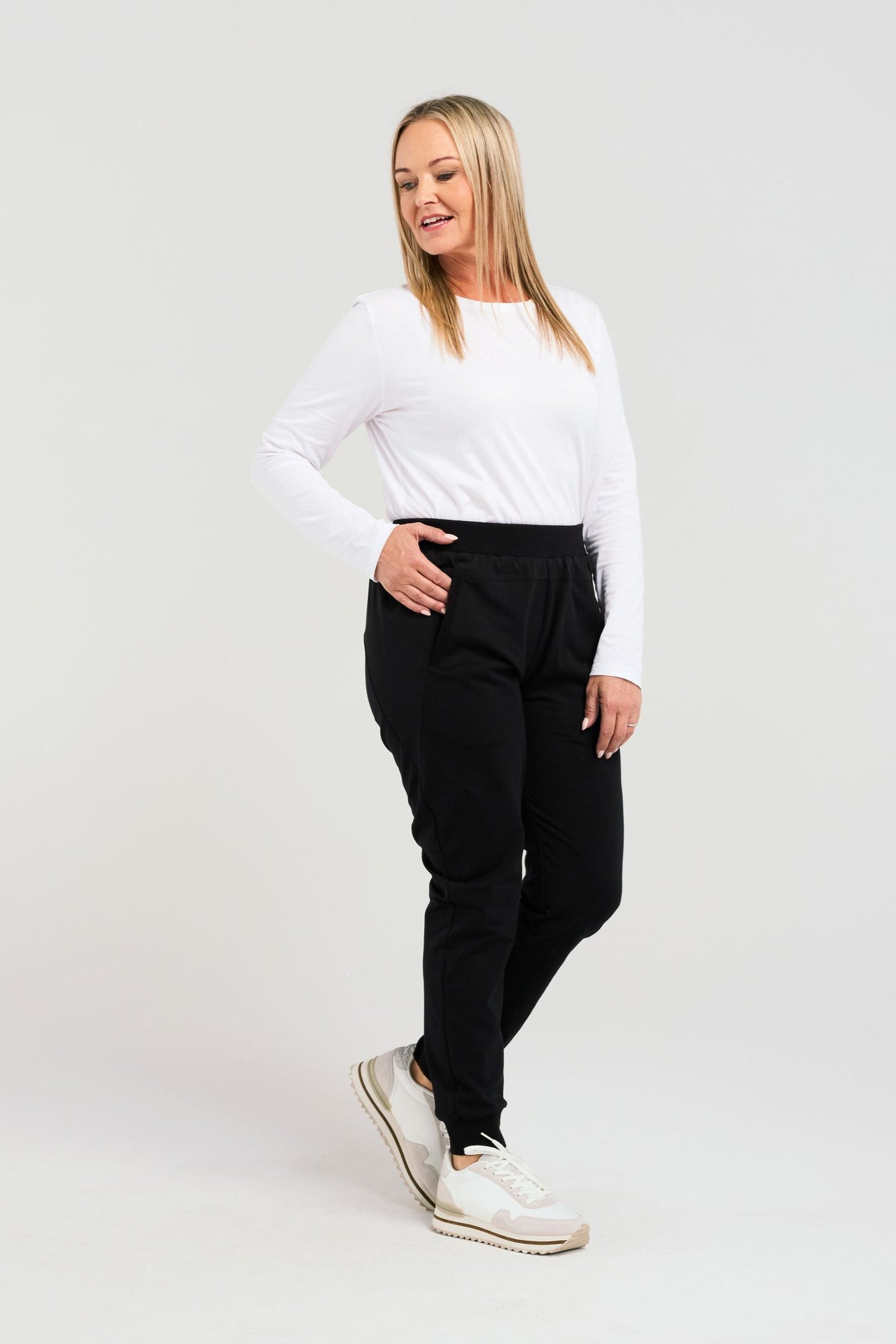 ZAFINA ALICE PANT - BLACK - THE VOGUE STORE