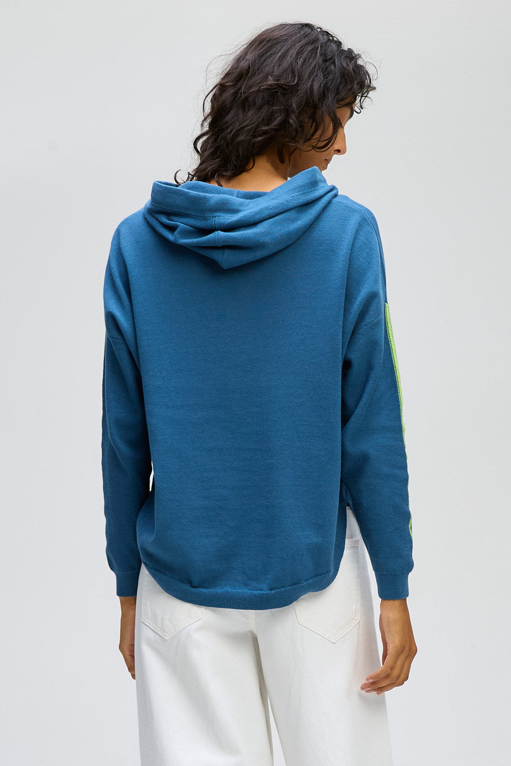 LD & CO HOODED JUMPER - INDIGO - THE VOGUE STORE