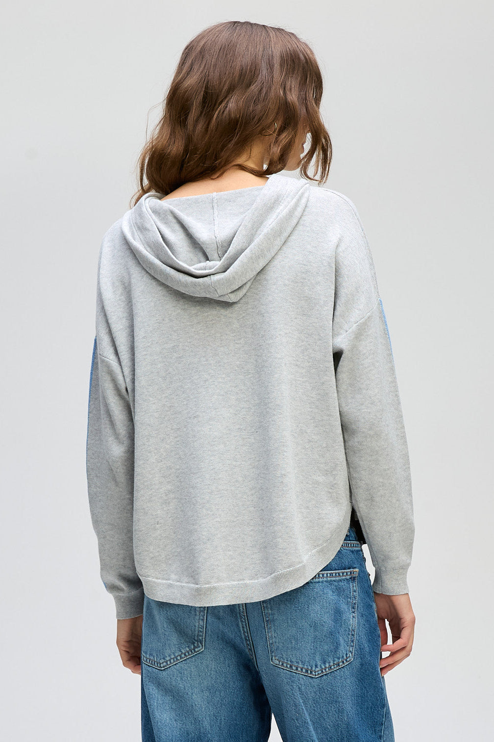 LD & CO HOODED JUMPER - MARLE - THE VOGUE STORE