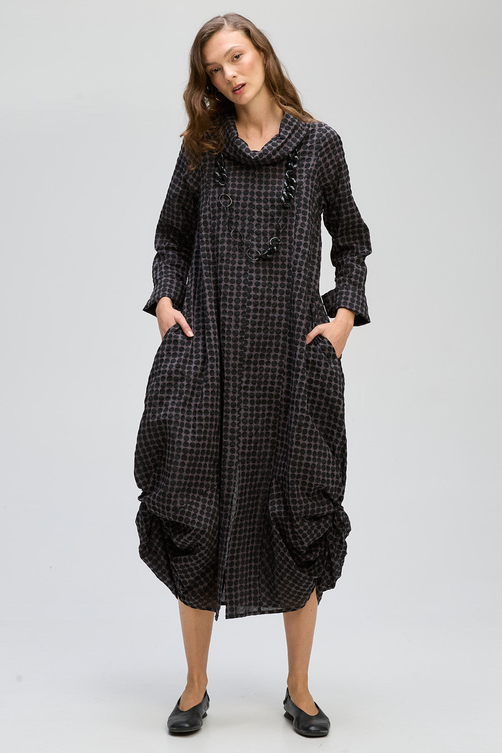 LD & CO POKER DOT DRESS - BLACK SPOT - THE VOGUE STORE