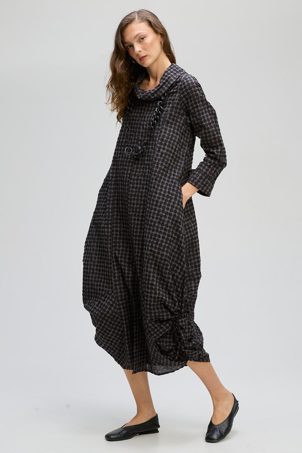 LD & CO POKER DOT DRESS - BLACK SPOT - THE VOGUE STORE
