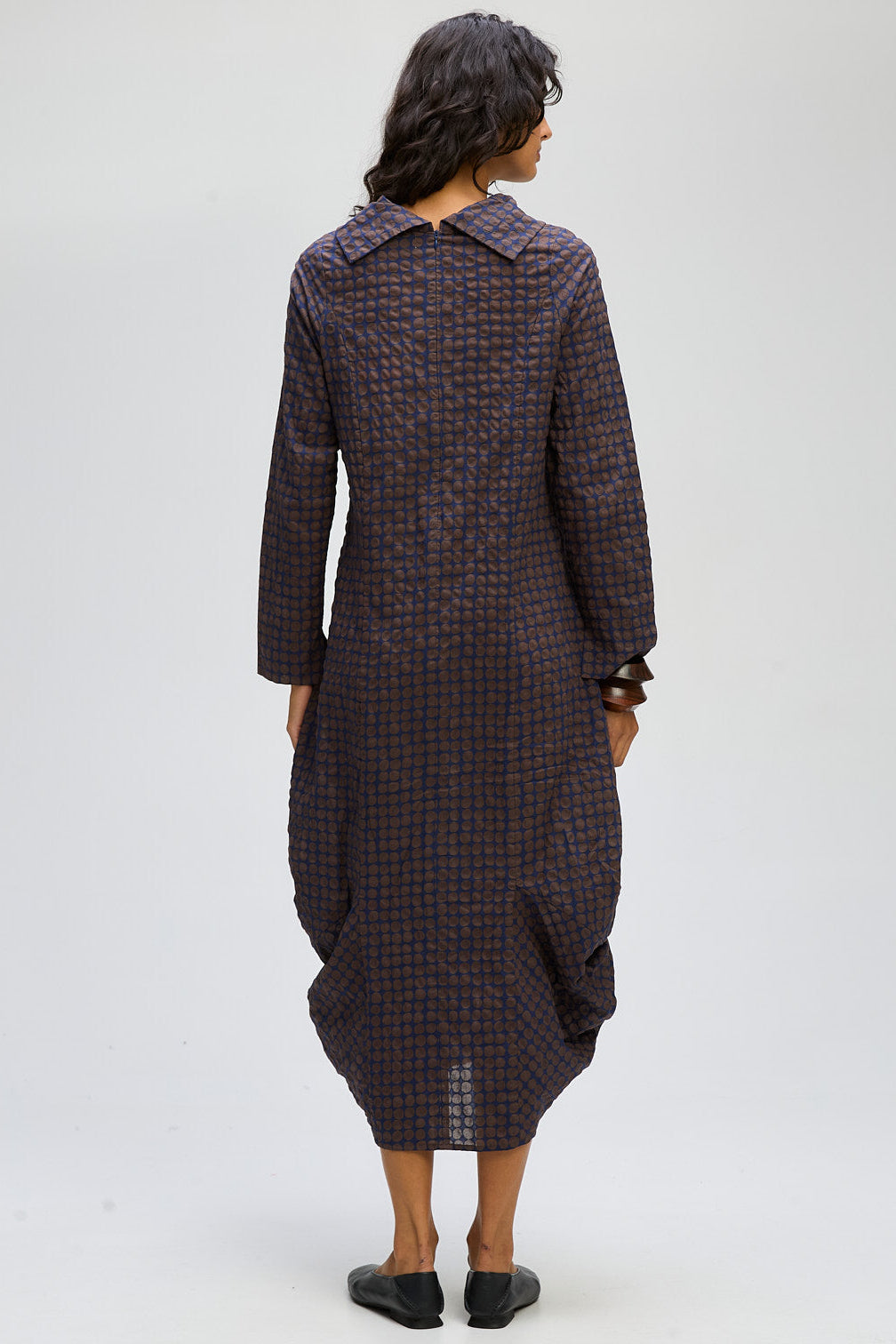 LD & CO POKER DOT DRESS - COCOA SPOT - THE VOGUE STORE