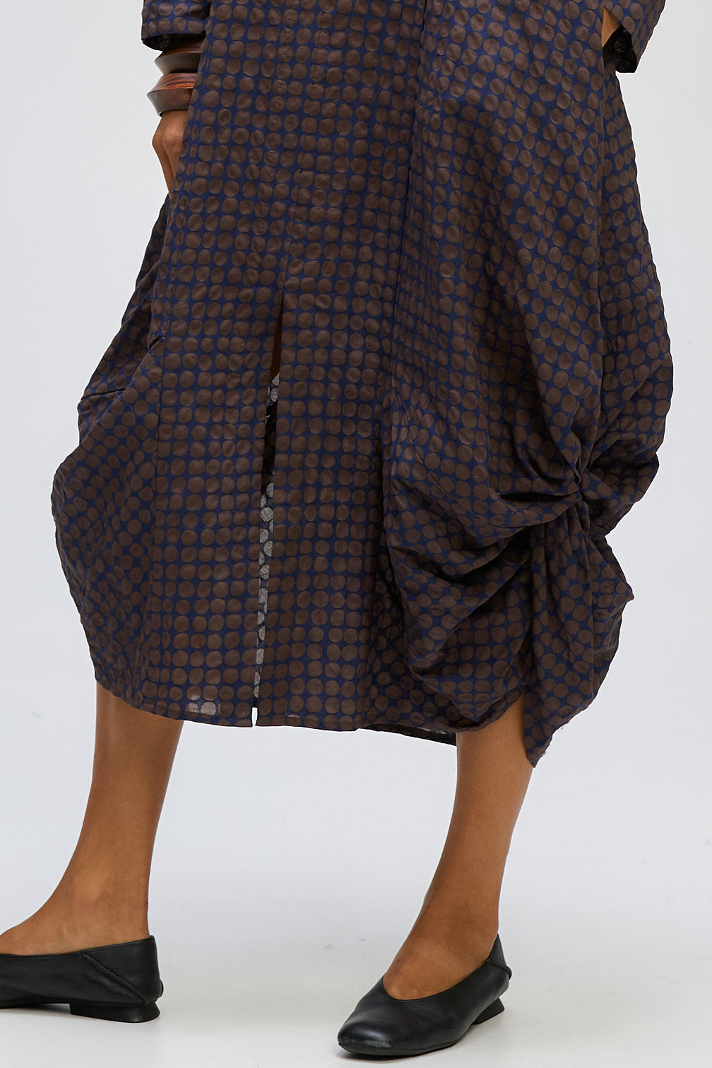 LD & CO POKER DOT DRESS - COCOA SPOT - THE VOGUE STORE