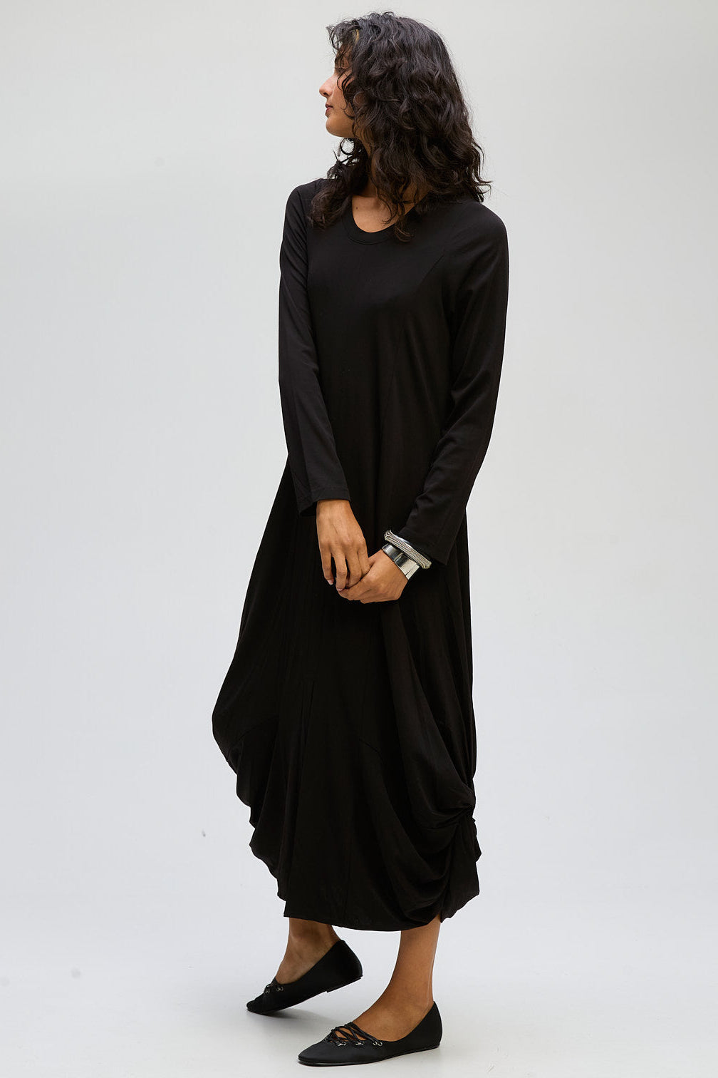 LD & CO ESSENTIAL DRESS - BLACK - THE VOGUE STORE