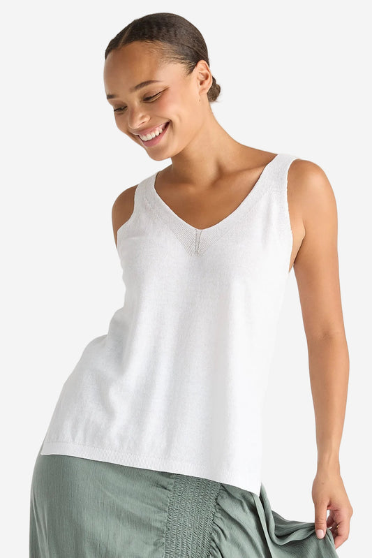 LD & CO TANK - WHITE - THE VOGUE STORE
