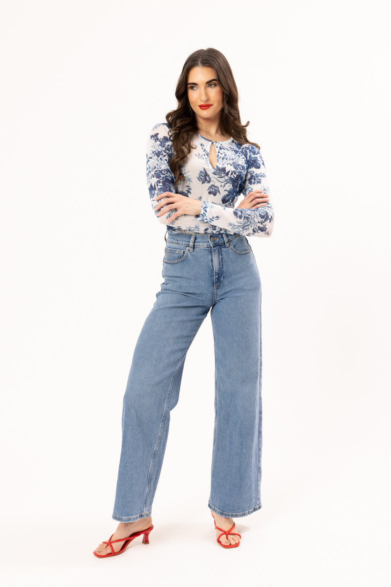 LEILA + LUCA LOVEABLE MESH TOP - MESH CHARM - THE VOGUE STOER