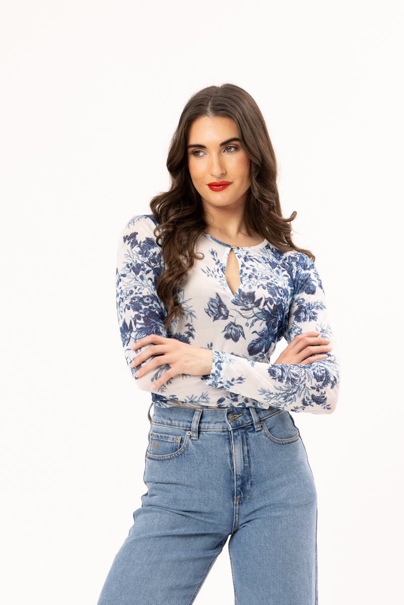 LEILA + LUCA LOVEABLE MESH TOP - MESH CHARM - THE VOGUE STOER