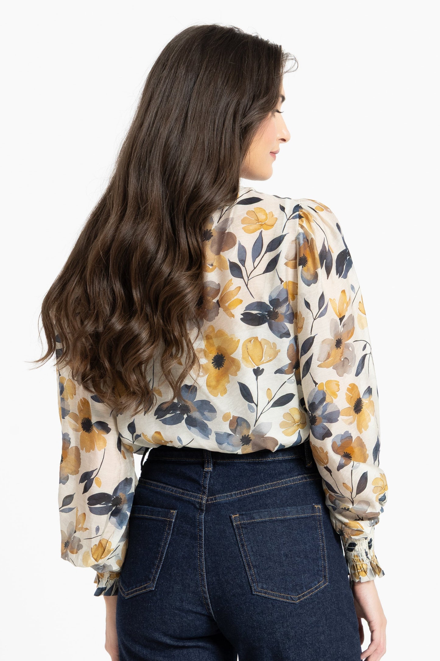 LEILA + LUCA HAVANA TOP - GOLDEN BLOOM - THE VOGUE STORE