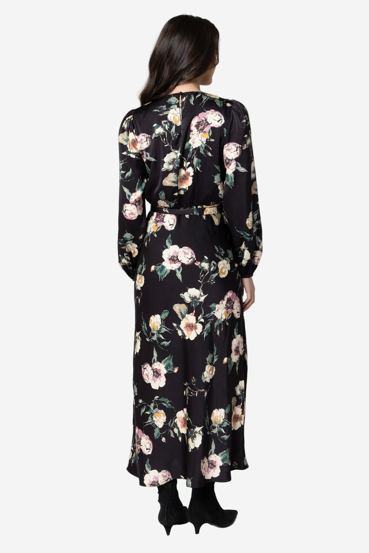 LEILA + LUCA MONACO DRESS - INK BLOOM - THE VOGUE STORE
