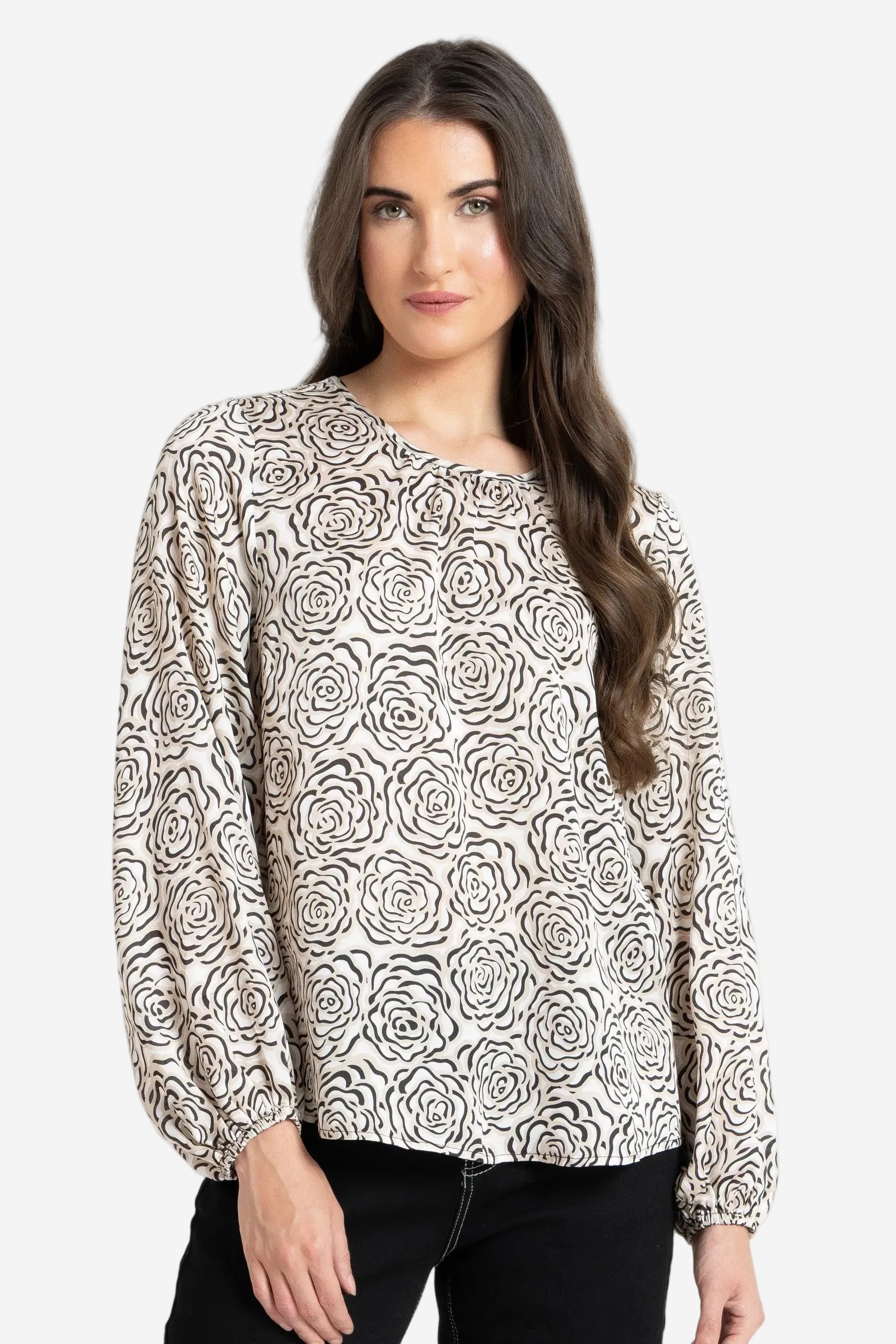 LEILA + LUCA RELIABLE TOP - NATURAL ROSE- THE VOGUE STORE
