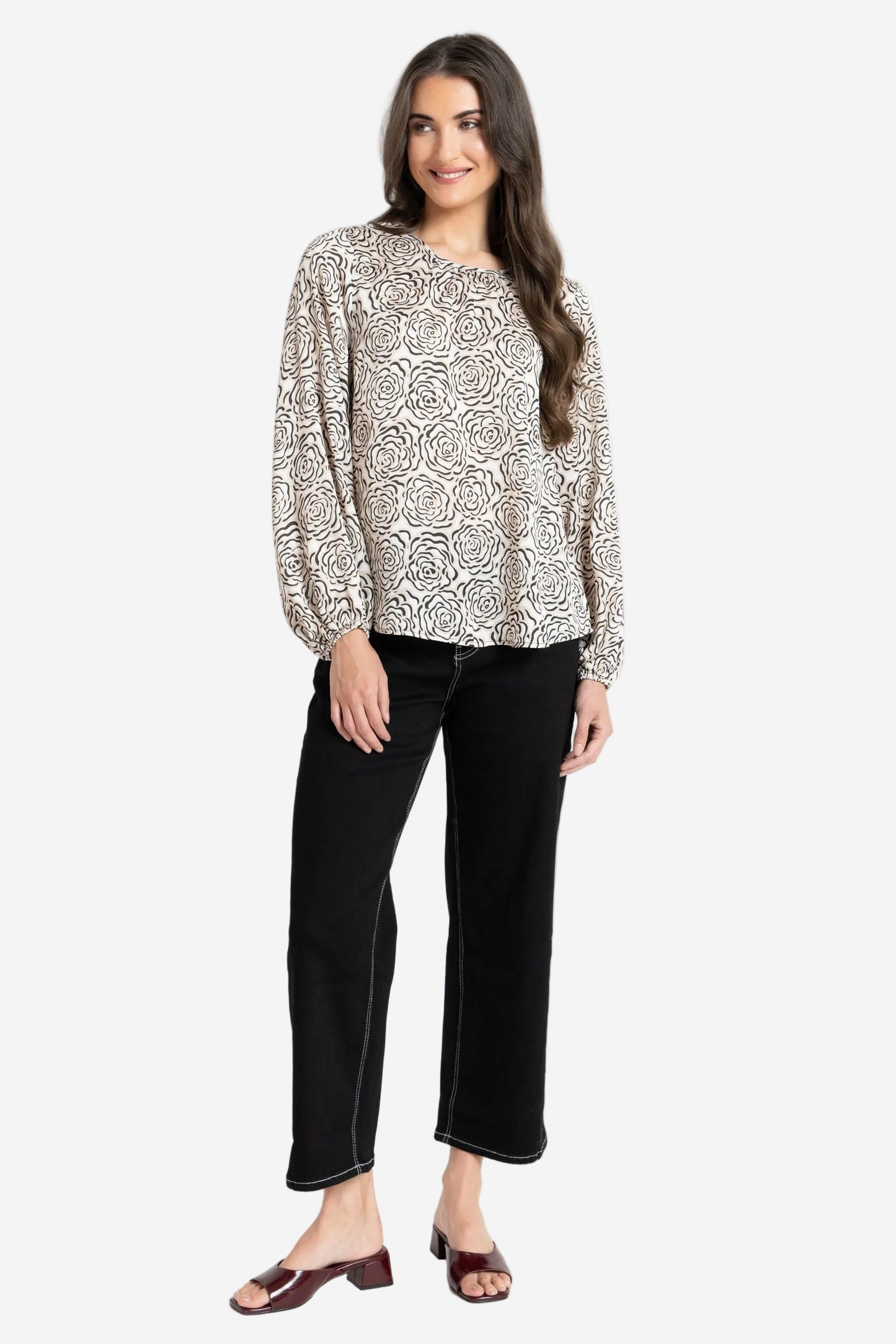 LEILA + LUCA RELIABLE TOP - NATURAL ROSE- THE VOGUE STORE