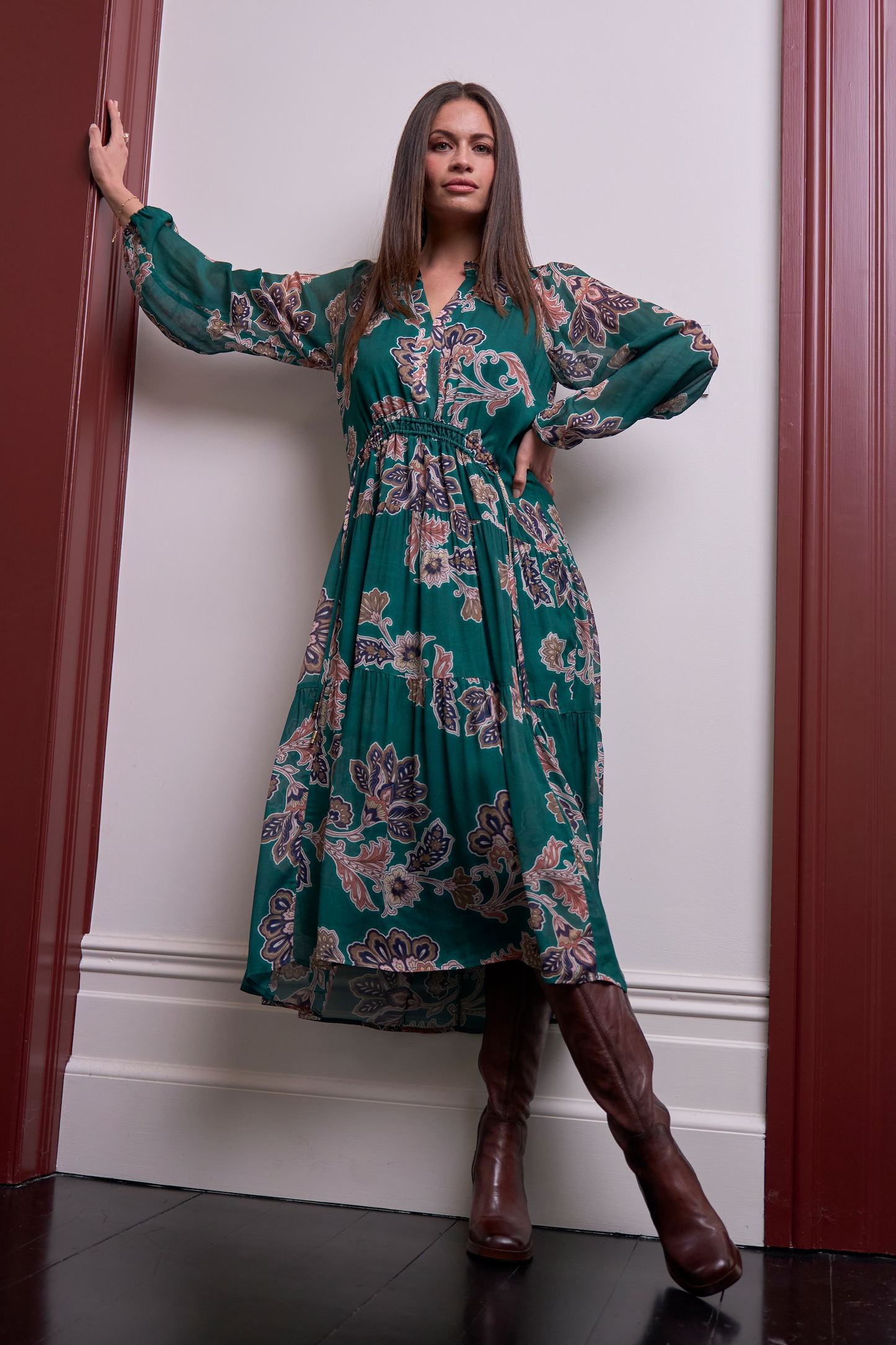 LOOBIES STORY VERSAILLES MIDI DRESS