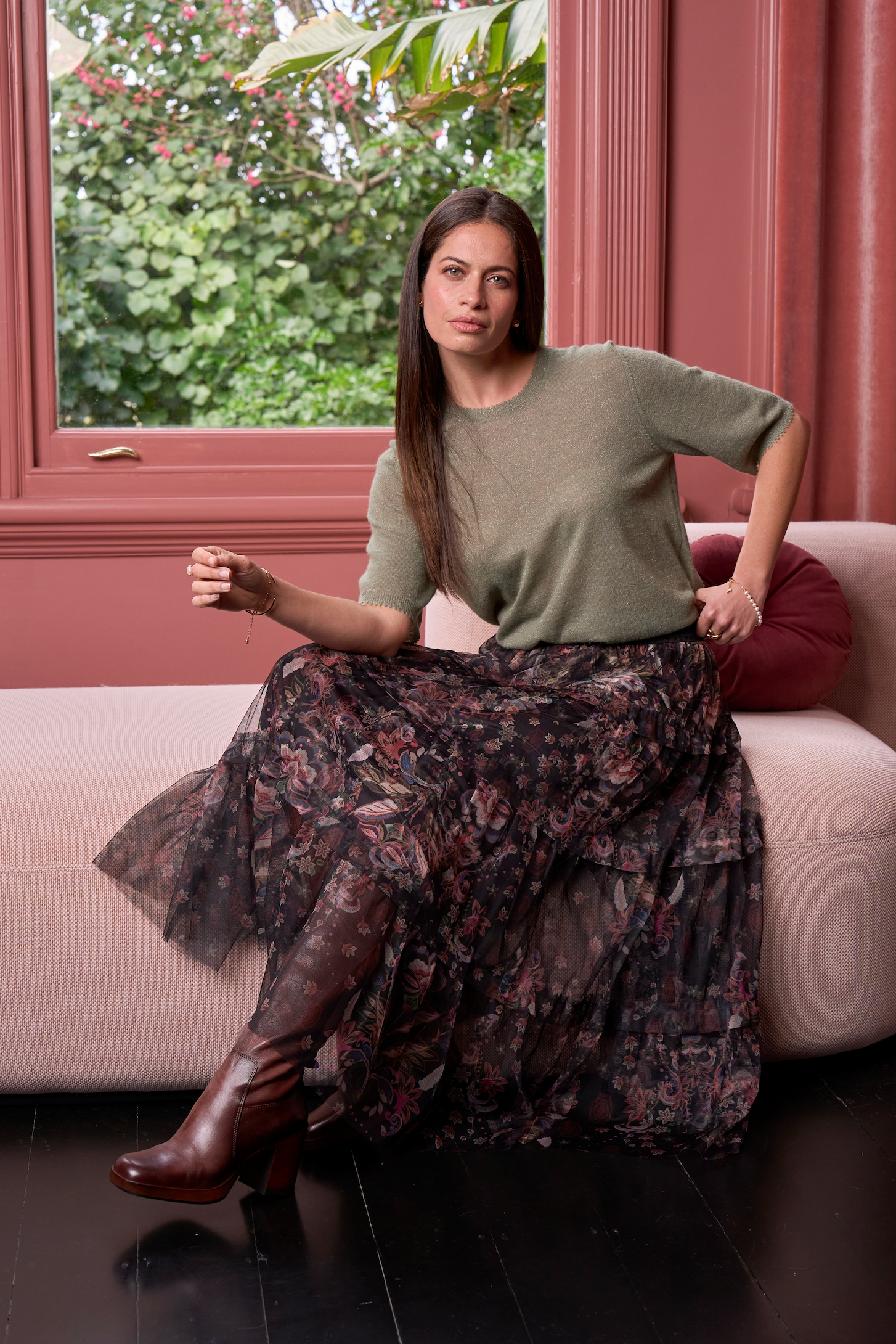 LOOBIE'S STORY ANTOINETTE SKIRT - BLACK - THE VOGUE STORE