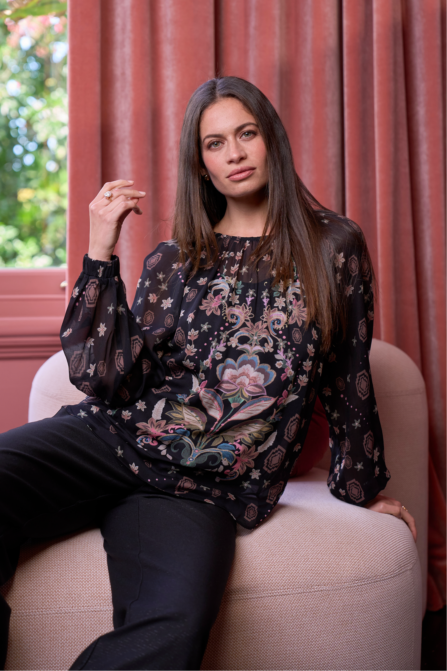 LOOBIE'S STORY ANTOINETTE TOP - BLACK - THE VOGUE STORE