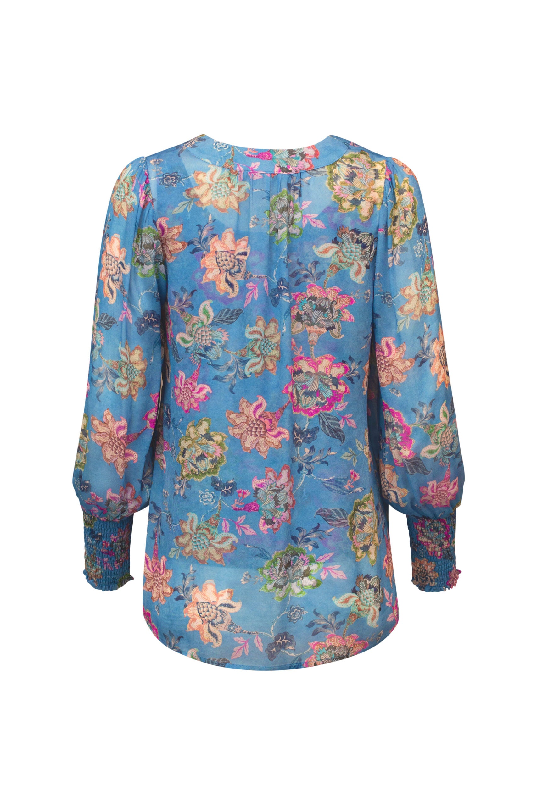 LOOBIES STORY MAYFAIR BLOUSE - WEDGEWOOD BLUE - THE VOGUE STORE