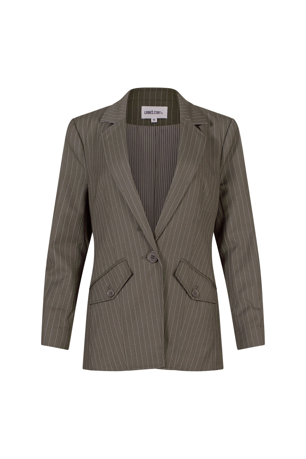 LOOBIES STORY HALSTEAD BLAZER - CYPRESS GREEN - THE VOGUE STORE