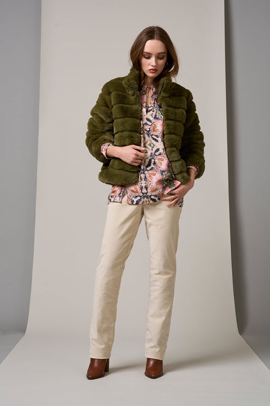 LOOBIES STORY LUNA JACKET - OLIVE - THE VOGUE STORE