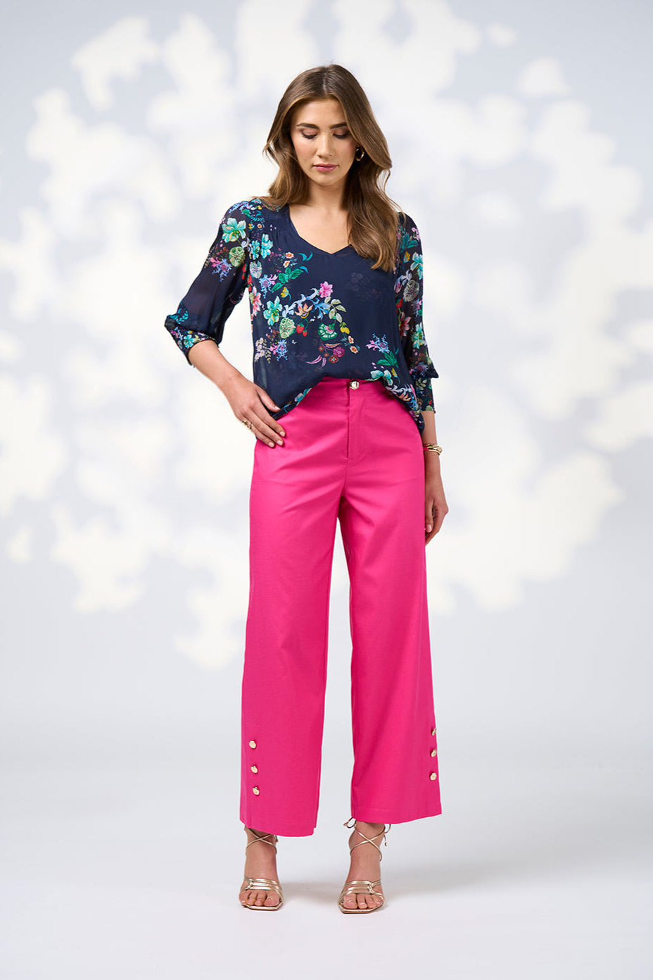 LOOBIES STORY LA BOHEME TOP - INDIGO MULTI - THE VOGUE STORE