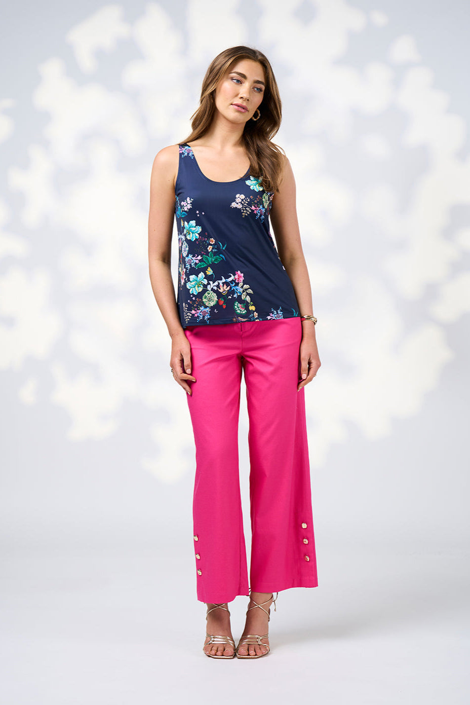 LOOBIES STORY LA BOHEME TOP - INDIGO MULTI - THE VOGUE STORE