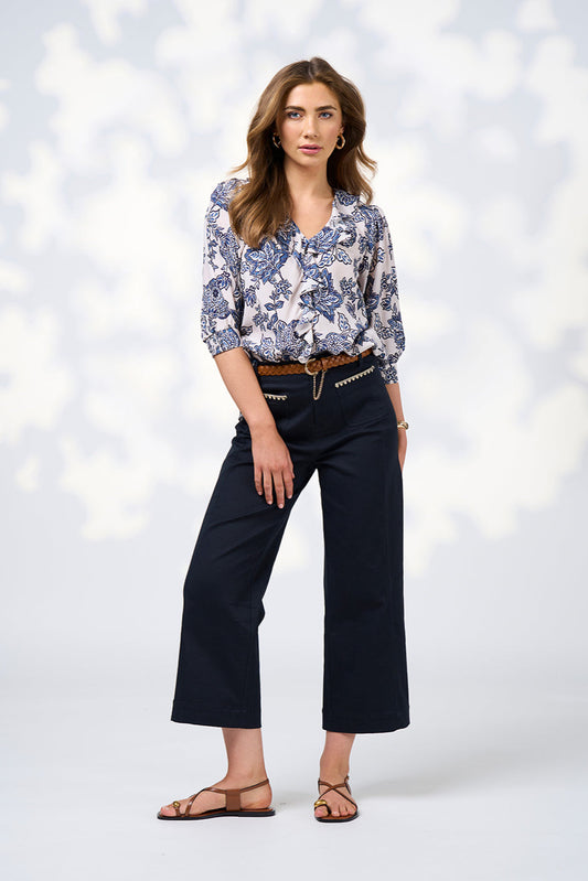 LOOBIES STORY BLAIR PANT - INDIGO - THE VOGUE STORE