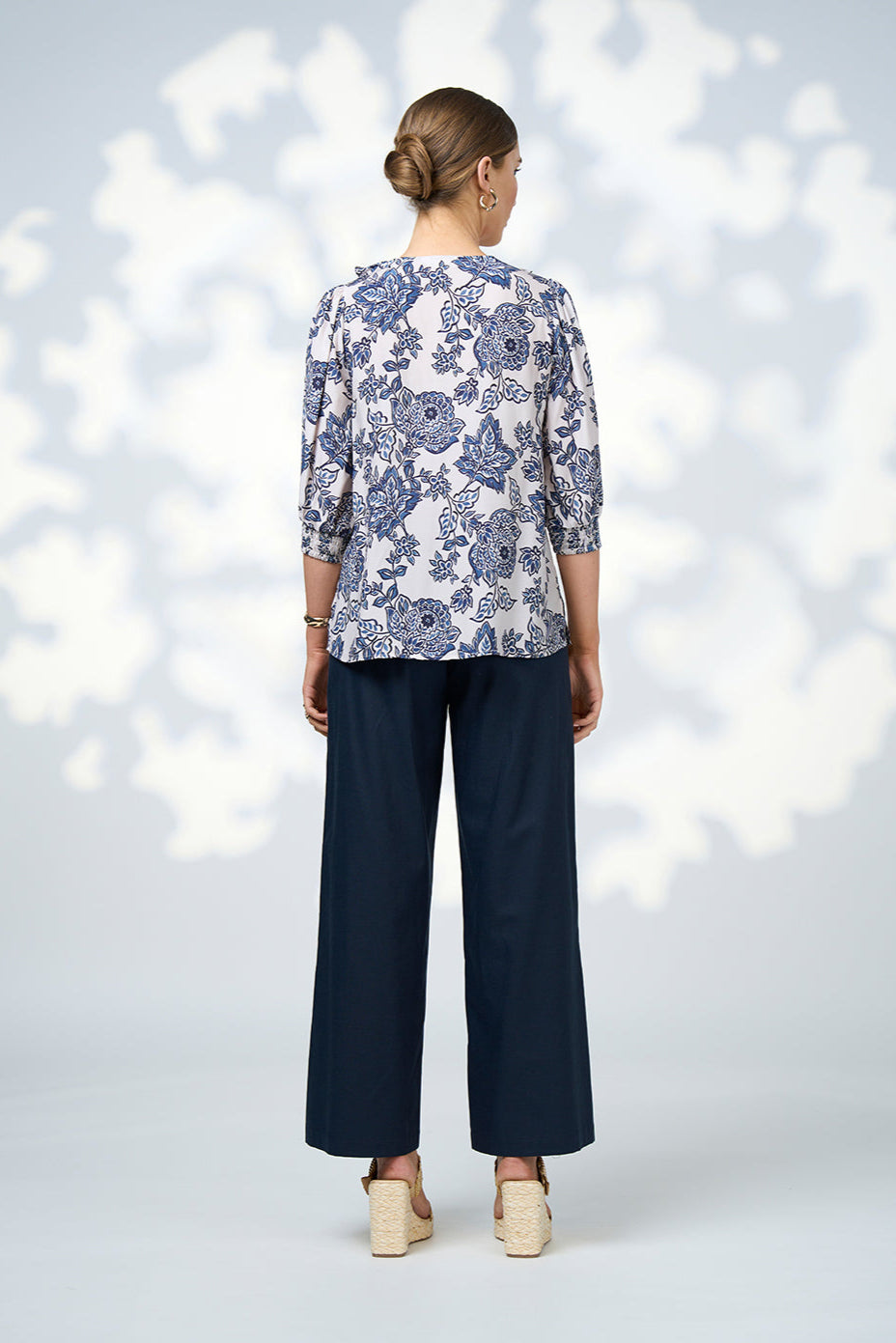 LOOBIES STORY INDIE BLOUSE - BONE MULTI - THE VOGUE STORE