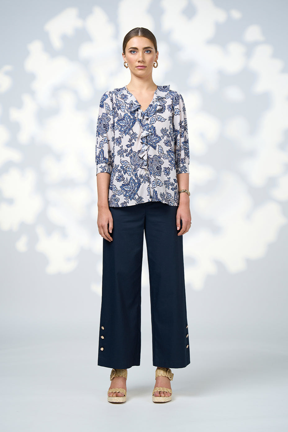 LOOBIES STORY INDIE BLOUSE - BONE MULTI - THE VOGUE STORE
