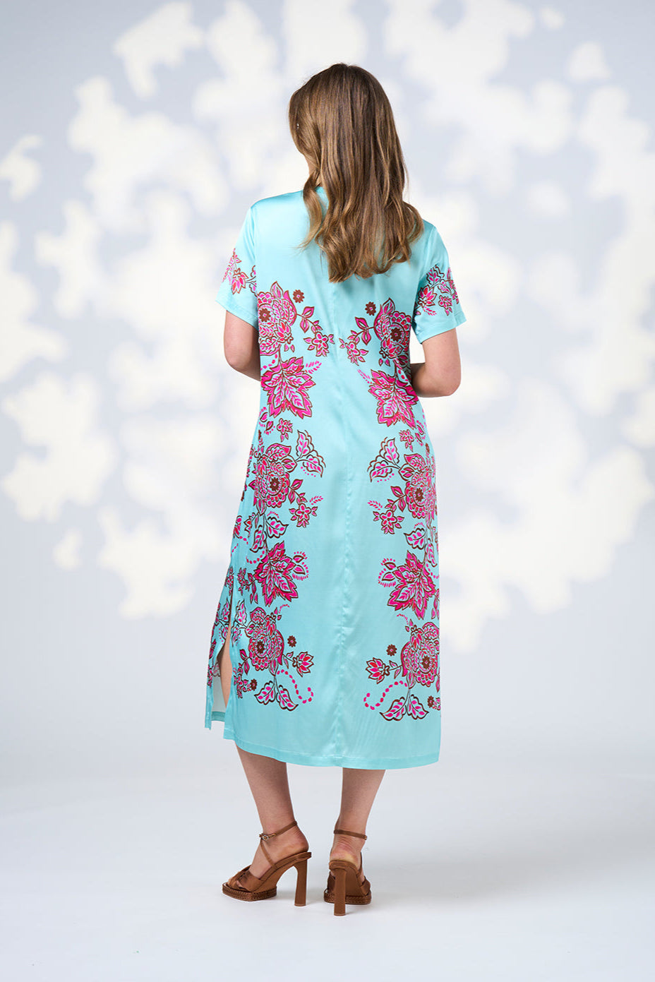 LOOBIES STORY INDIE DRESS - TIFFANY BLUE MULTI - THE VOGUE 