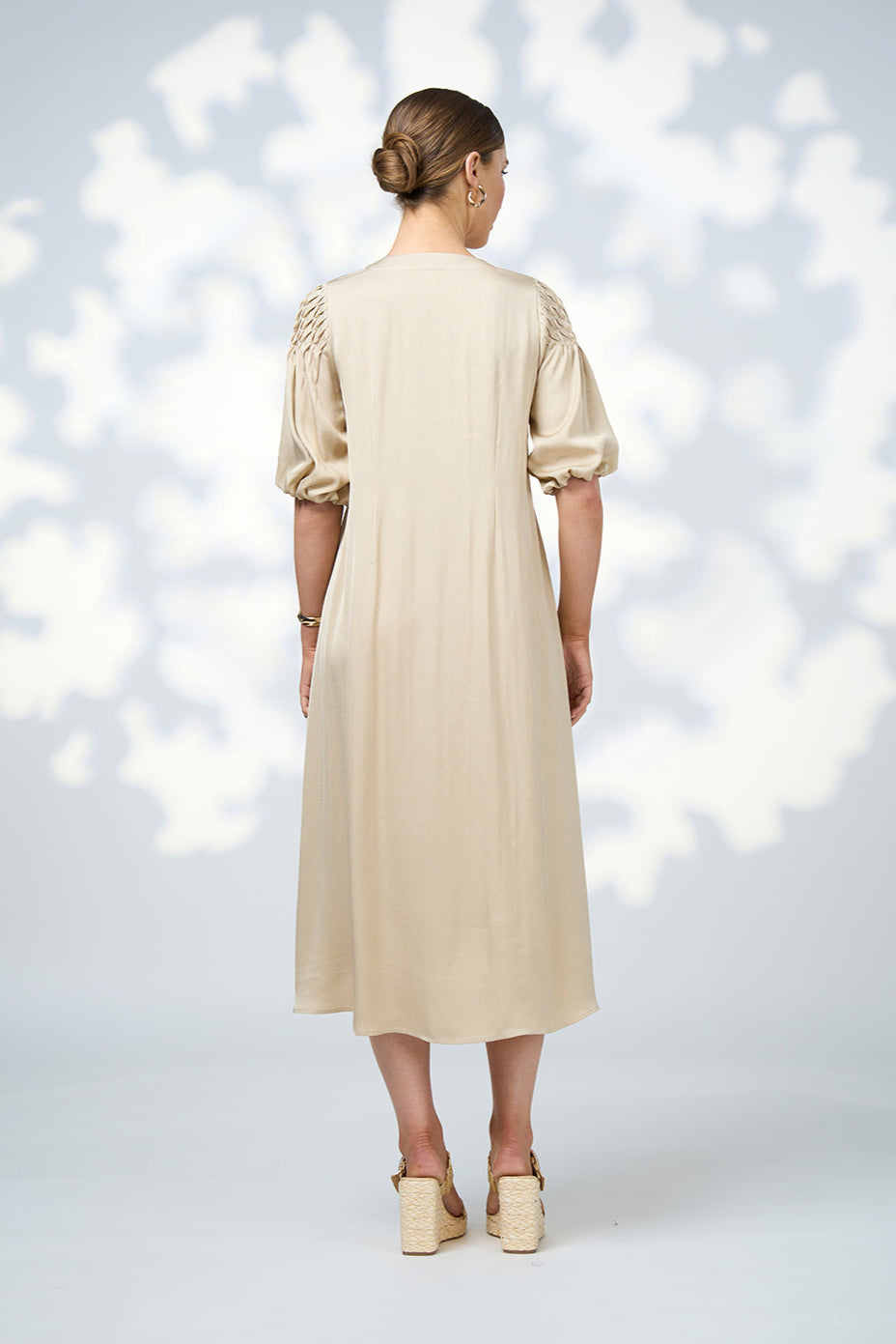 LOOBIES STORY JADA MIDI DRESS - SAND - THE VOGUE STORE