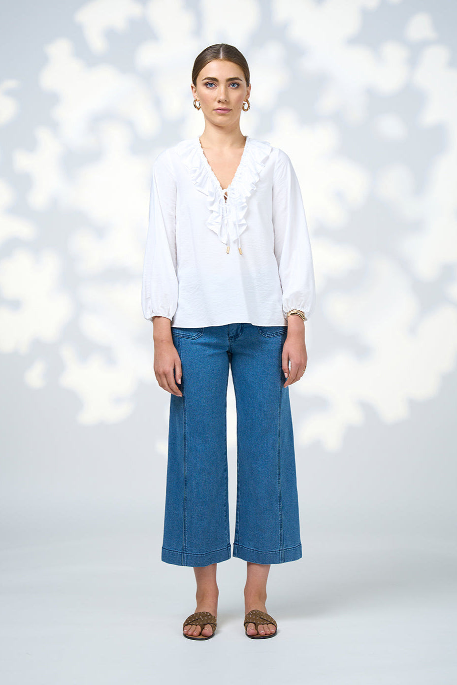 LOOBIES STORY EVIE BLOUSE - WHITE - THE VOGUE STORE