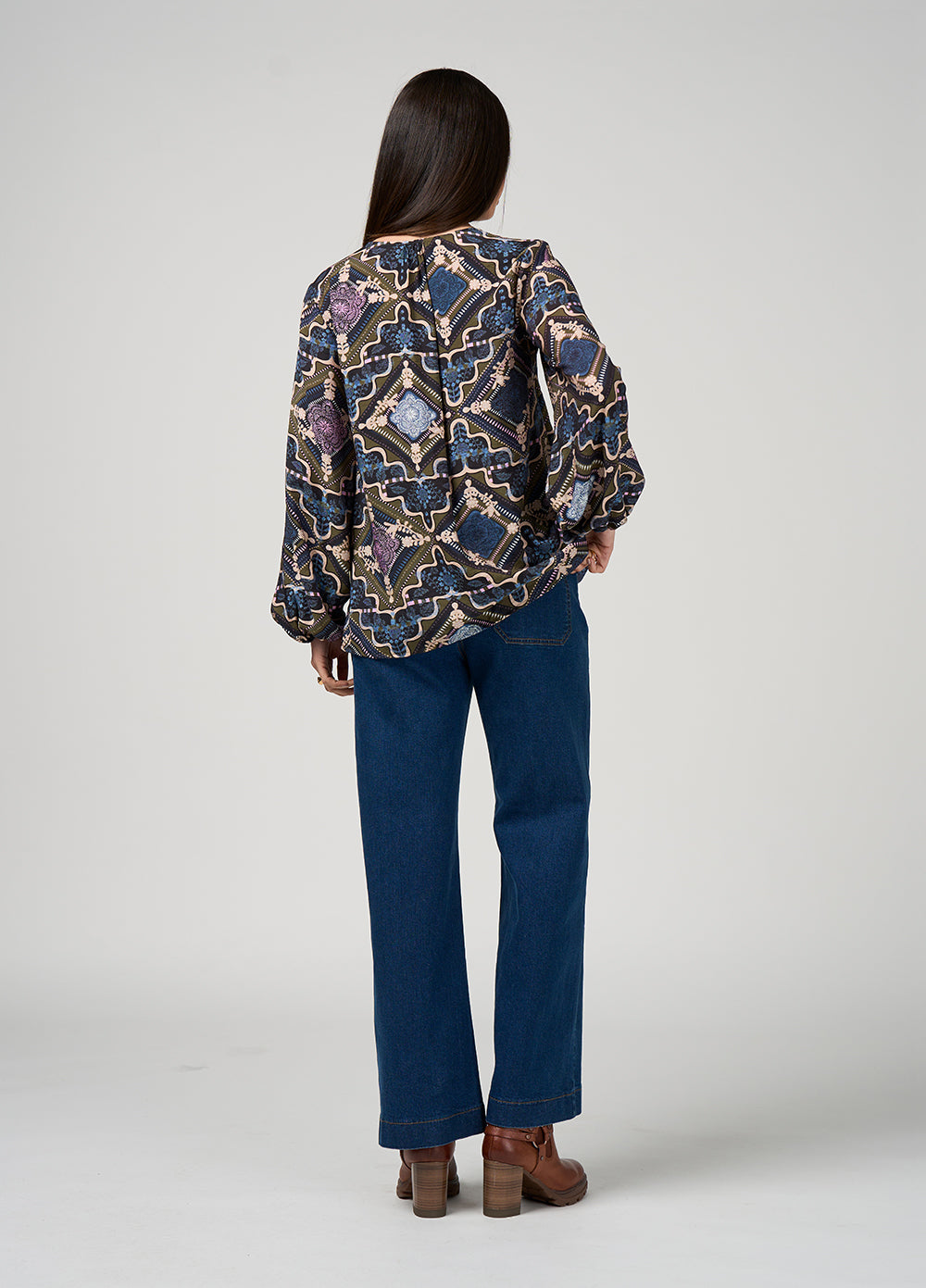 LOOBIE'S STORY REGALIA BLOUSE - OLIVE - THE VOGUE STORE