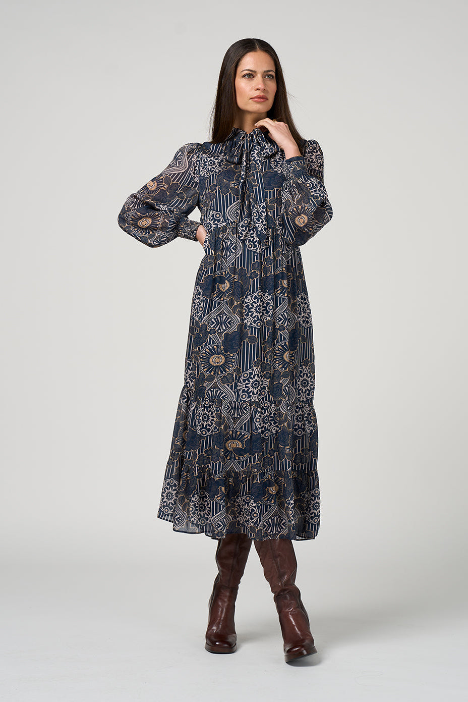 LOOBIES STORY HALCYON MIDI DRESS  - THE VOGUE STORE